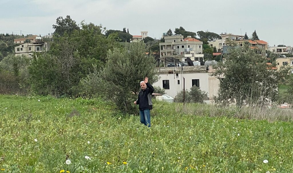 Farmer near home in south Lebanon